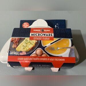 Nordic Ware Red and White Omelet Maker